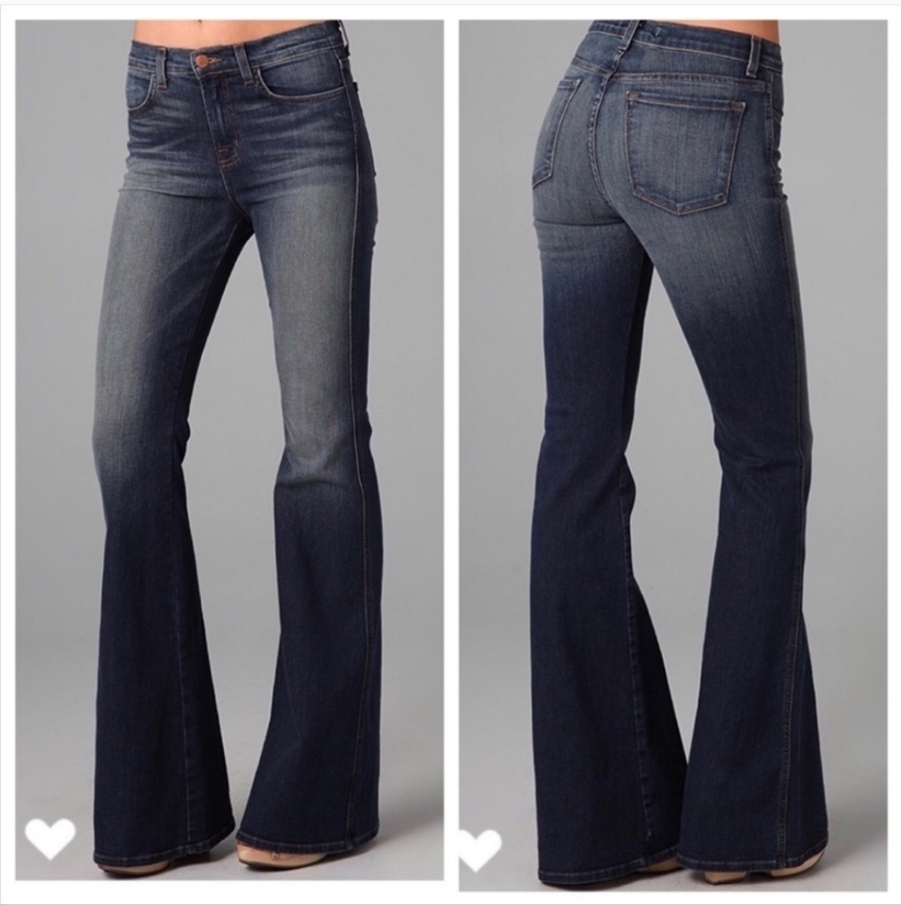J brand 28 LONG 35" Kiki High Rise Flare Jeans